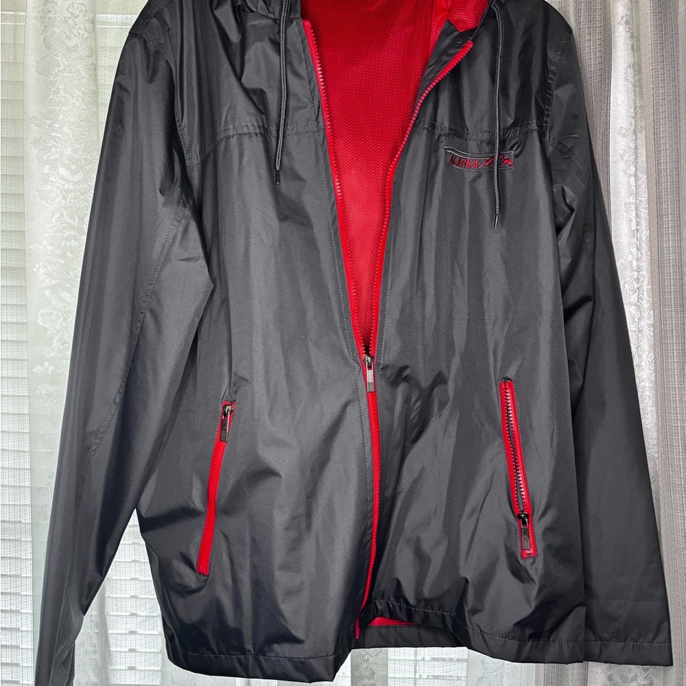 Men's Black and Red‎ Windbreaker